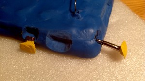 USB and Stereo Jack inserts after Sugru application
